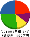 経新電気 貸借対照表 2011年2月期