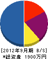 藤本商会 貸借対照表 2012年9月期
