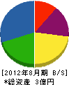 堀田組 貸借対照表 2012年8月期
