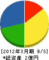 日南振興 貸借対照表 2012年3月期