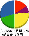 宮崎電設工業 貸借対照表 2012年11月期