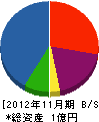 大澤電気 貸借対照表 2012年11月期