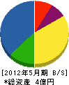 東京通信 貸借対照表 2012年5月期