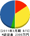 田尻板金工業所 貸借対照表 2011年3月期