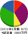 堀江設備工業 貸借対照表 2012年6月期