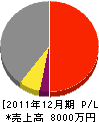タケシマ 損益計算書 2011年12月期