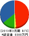 九州工事工業 貸借対照表 2013年3月期