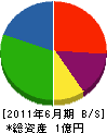 木村建材 貸借対照表 2011年6月期