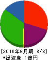 吉川建設 貸借対照表 2010年6月期