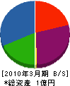 福井 貸借対照表 2010年3月期
