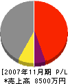 松岡組 損益計算書 2007年11月期