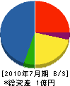 伸洋土木 貸借対照表 2010年7月期