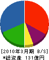 川本工業 貸借対照表 2010年3月期
