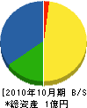 堅田建設興業 貸借対照表 2010年10月期
