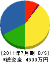 マサキ電気 貸借対照表 2011年7月期
