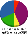 齋藤組 貸借対照表 2010年3月期