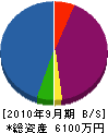 神谷鉄工所 貸借対照表 2010年9月期