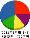 柴田建材興業 貸借対照表 2012年3月期