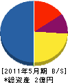 新日本建設 貸借対照表 2011年5月期