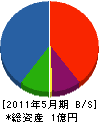 小川電気設備 貸借対照表 2011年5月期