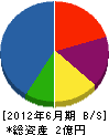宮崎建設 貸借対照表 2012年6月期