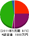 ウエムラ塗装店 貸借対照表 2011年5月期
