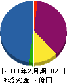 穂孝建設 貸借対照表 2011年2月期