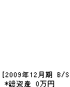 橋本組 貸借対照表 2009年12月期