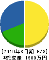 相川建設 貸借対照表 2010年3月期