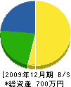 岡田塗装 貸借対照表 2009年12月期