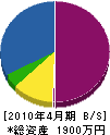 長崎塗装店 貸借対照表 2010年4月期