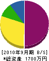 鈴木総合建設 貸借対照表 2010年9月期