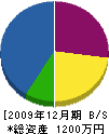 野田工務店 貸借対照表 2009年12月期