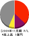 渡辺工業 損益計算書 2009年11月期