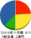 窪田建設 貸借対照表 2010年11月期