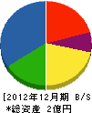 西日本塗装 貸借対照表 2012年12月期