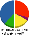 松山宮地弘商事 貸借対照表 2010年3月期