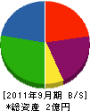 藤栄建設 貸借対照表 2011年9月期