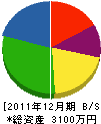 薄井電設 貸借対照表 2011年12月期