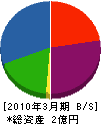 島田鑛産 貸借対照表 2010年3月期