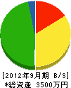 木村組 貸借対照表 2012年9月期