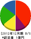 松正建設 貸借対照表 2012年12月期
