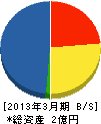 弘栄システムエンジ 貸借対照表 2013年3月期