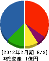 豊広組 貸借対照表 2012年2月期