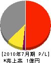 新潟総合電設 損益計算書 2010年7月期