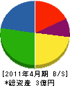 竹内工業 貸借対照表 2011年4月期
