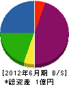 島田建設工業 貸借対照表 2012年6月期