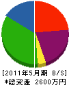 武藤工業 貸借対照表 2011年5月期