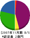 釜谷サービス 貸借対照表 2007年11月期