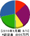 廣瀬建設 貸借対照表 2010年9月期